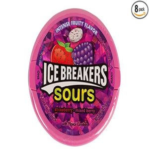 Ice Breakers Sours Fresa mezclada bayas 1.5 oz contenedores