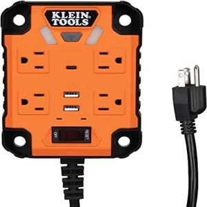 Klein Tools 29601 Magnetic Power Strip with Surge Protector