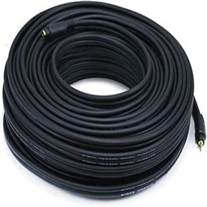 Monoprice Audio Extension Cable - 100 Feet - Black