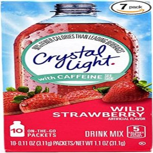 Crystal Light On The Go - Mezcla de bebida sabor a fresa silvestre