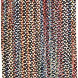 Colonial Mills Braided Wool Runner Rug, 2'6" x 7, Medley
