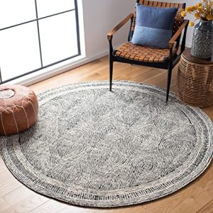 SAFAVIEH Abstract Collection 6' x 6' Round Ivory